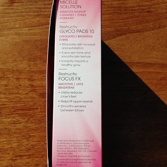 JOUVIANCE Discovery Box HYDROACTIV Micelle Solution Restructiv Glyco Pads FOCUS - Picture 3 of 3